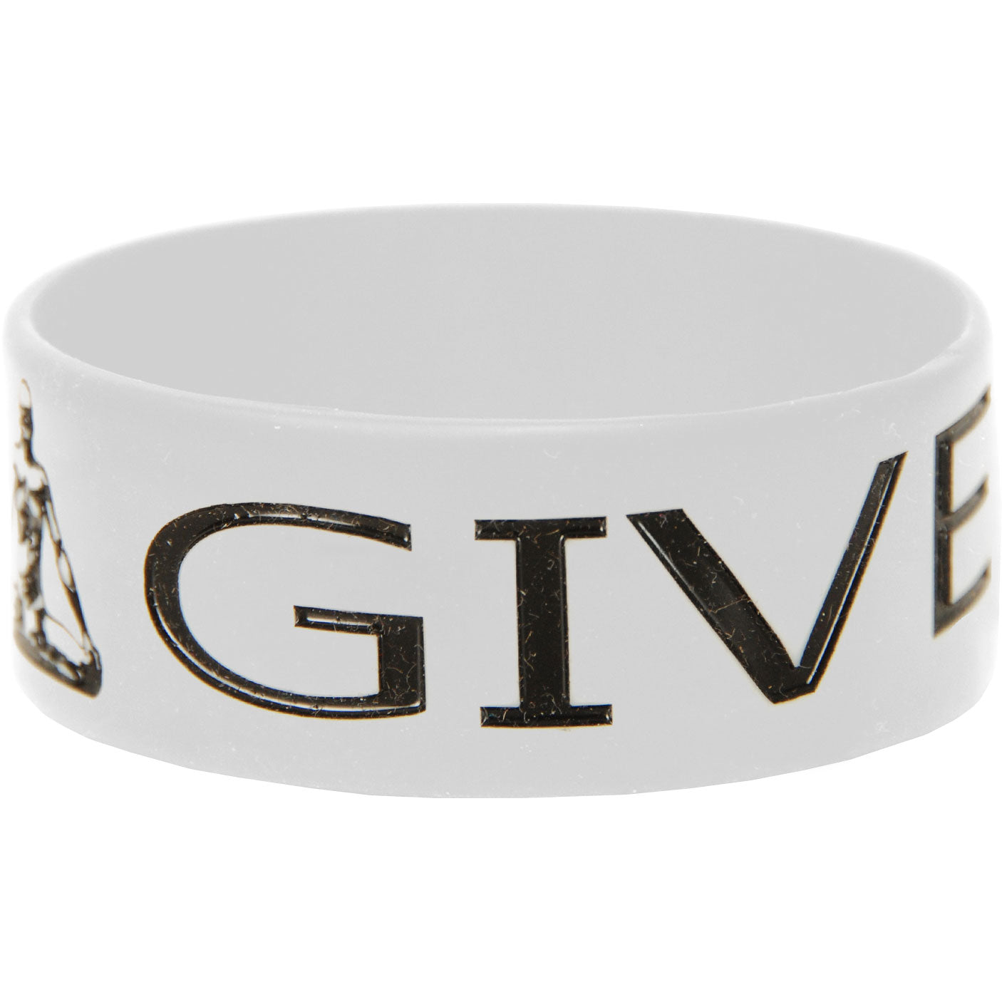 MC Yogi Give Love Rubber Bracelet Front