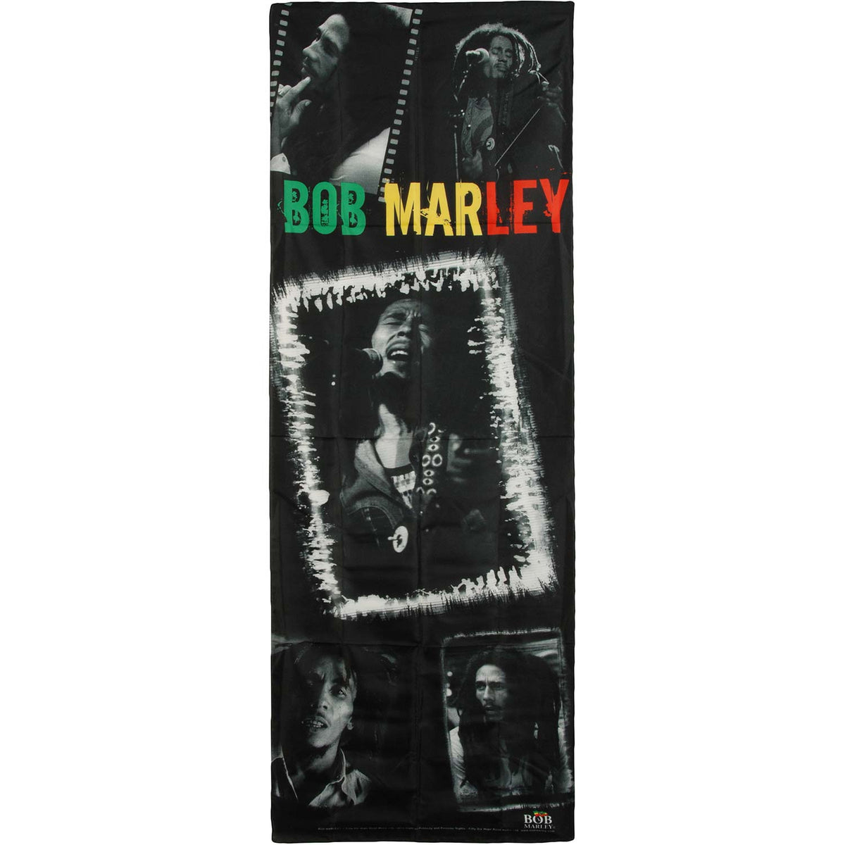 Bob Marley Collage Door Flag Front