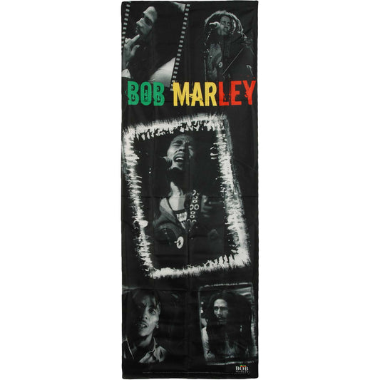 Bob Marley Collage Door Flag Front