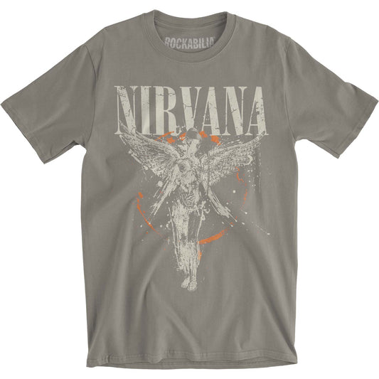 Nirvana Galaxy In Utero Slim Fit T-shirt Front