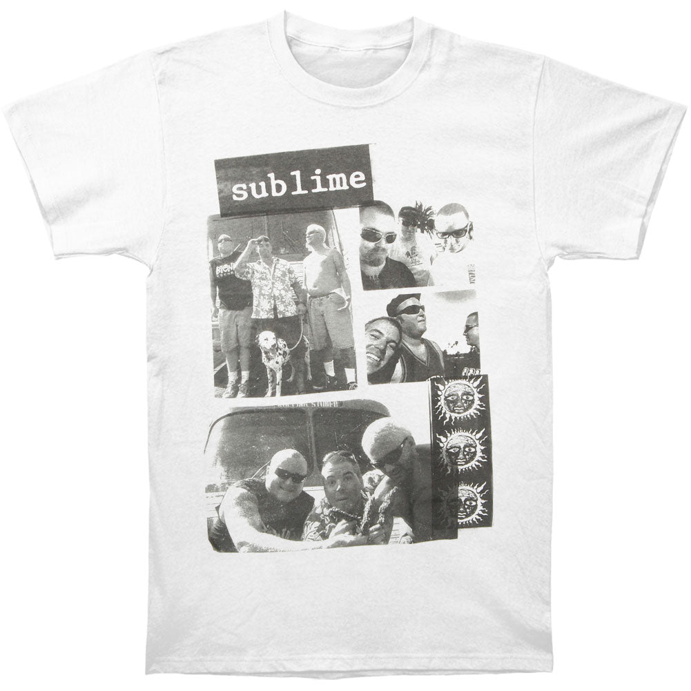 Sublime B&W Box Photos Slim Fit T-shirt Front