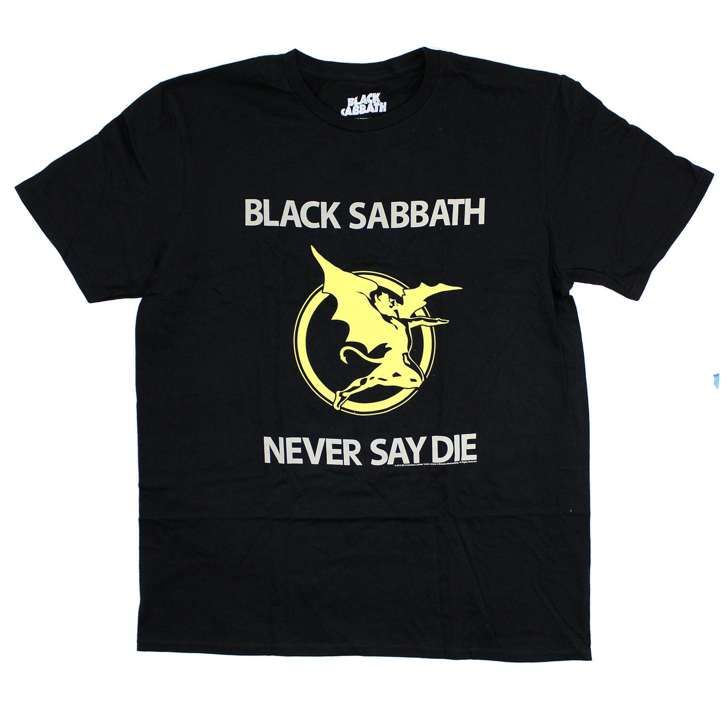 Black Sabbath Never Say Die T-shirt Front