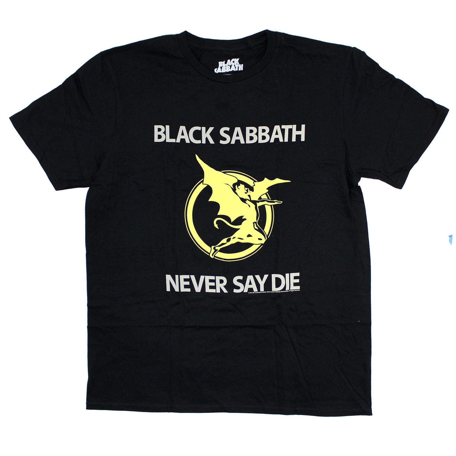 Black Sabbath Never Say Die T-shirt Front