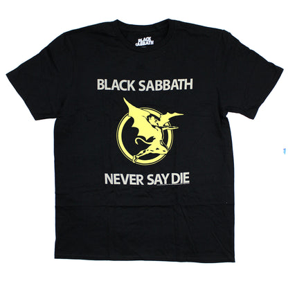 Black Sabbath Never Say Die T-shirt Front