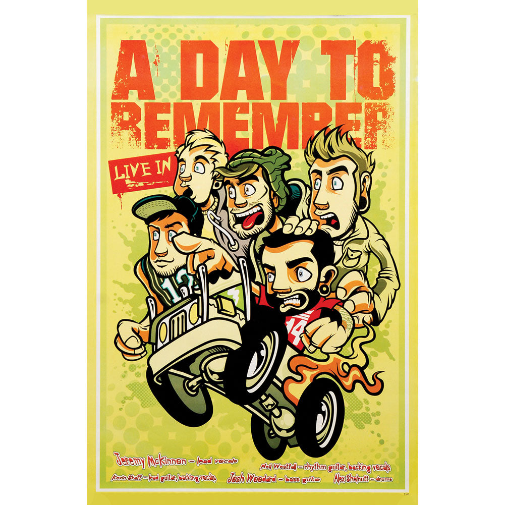 A Day To Remember Import Poster Front
