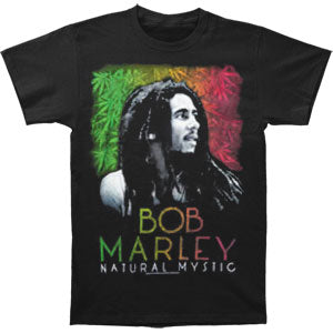 Bob Marley Leaves Mystic T-shirt Front