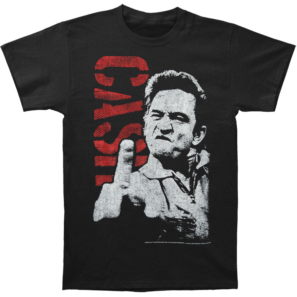 Johnny Cash The Finger Slim Fit T-shirt Front
