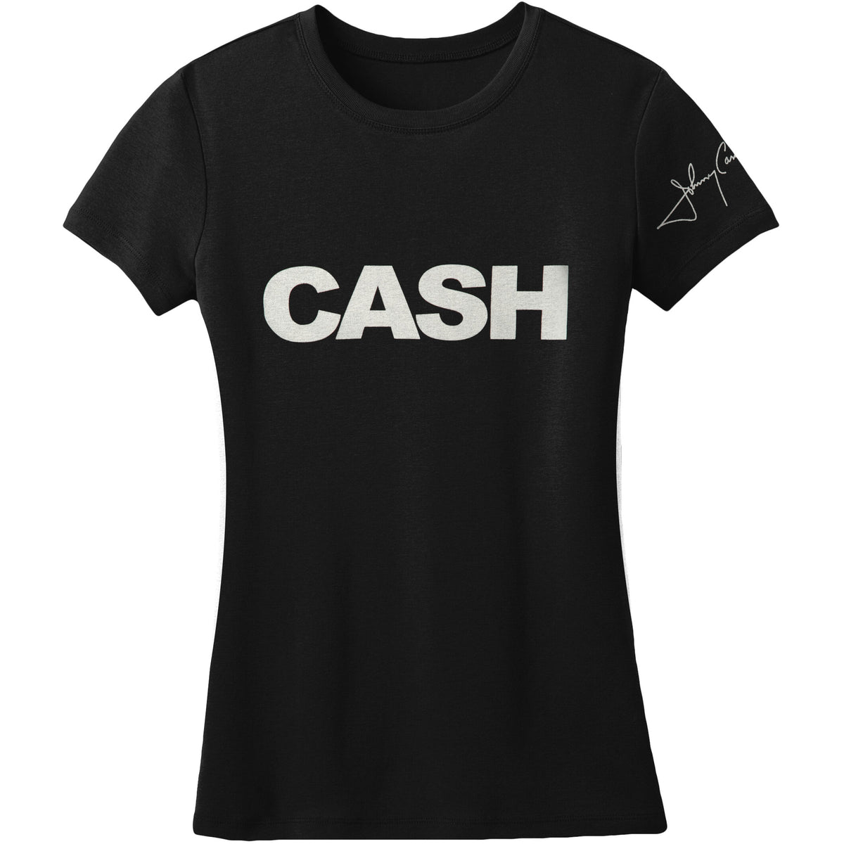 Cash Merch Johnny Cash CASH Signature Women's Tee Junior Top | Johnny Cash Merch Store