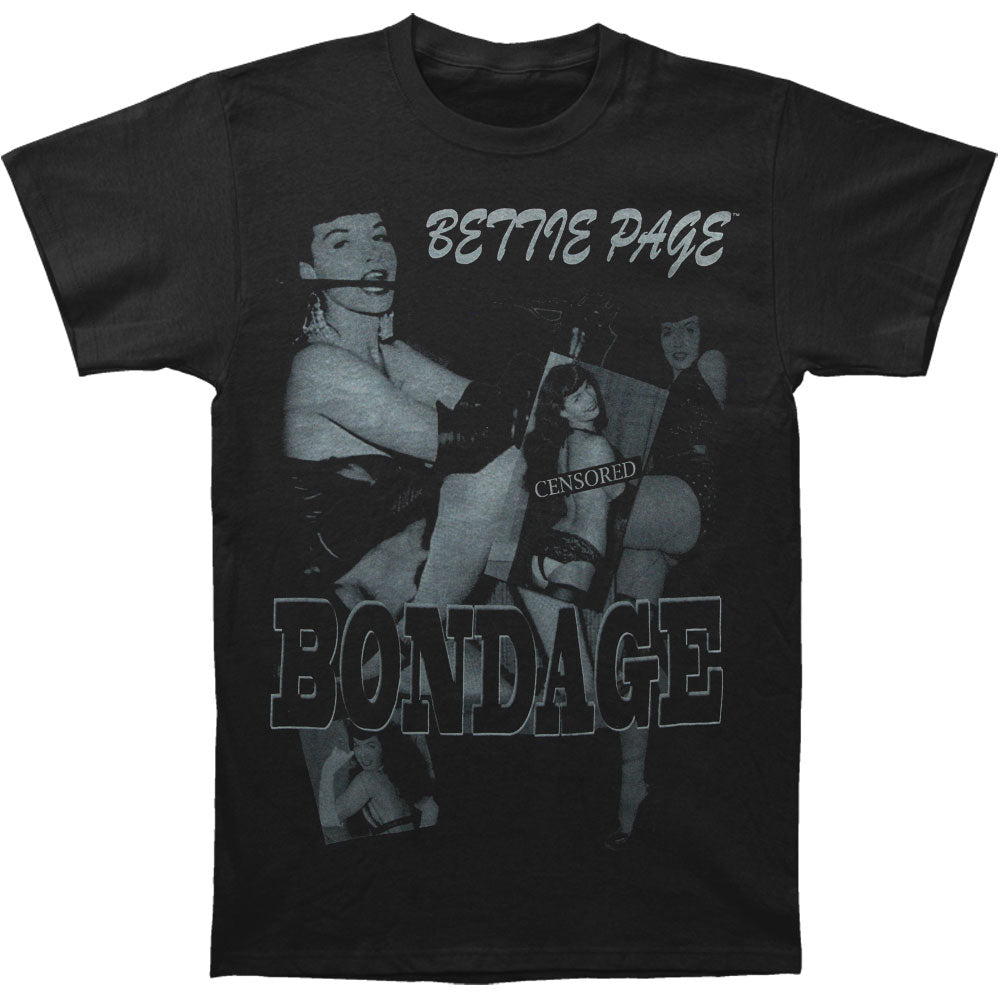 Bettie Page Bondage Slim Fit T-shirt Front