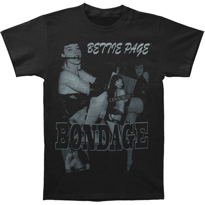 Bettie Page Bondage Slim Fit T-shirt Front