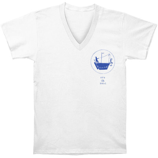 Bonnie Prince Billy & Dawn McCarthy Ship Blue Slim Fit T-shirt