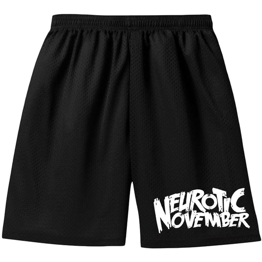 Neurotic November Logo Gym Shorts Front