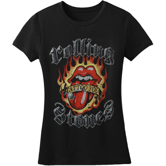Flaming Tattoo Junior Top