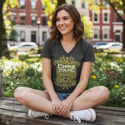 The Whole World's A Sleepin Tissue T V-Neck Tissue Junior Top