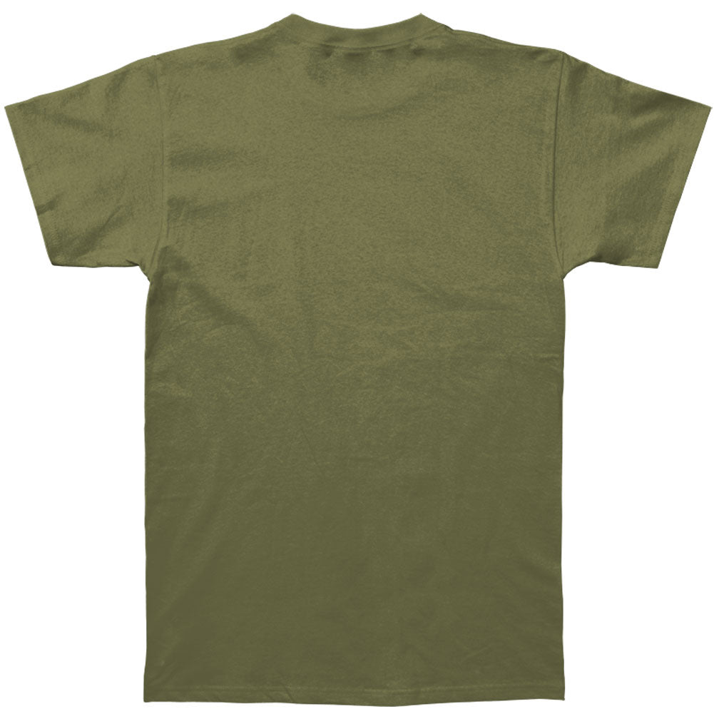 Metal Blade Records Pirate Logo Black Ink Military Green T-shirt Back