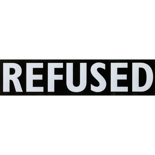 Refused Logo Sticker Front
