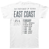 East Coast 2013 Tour Slim Fit T-shirt