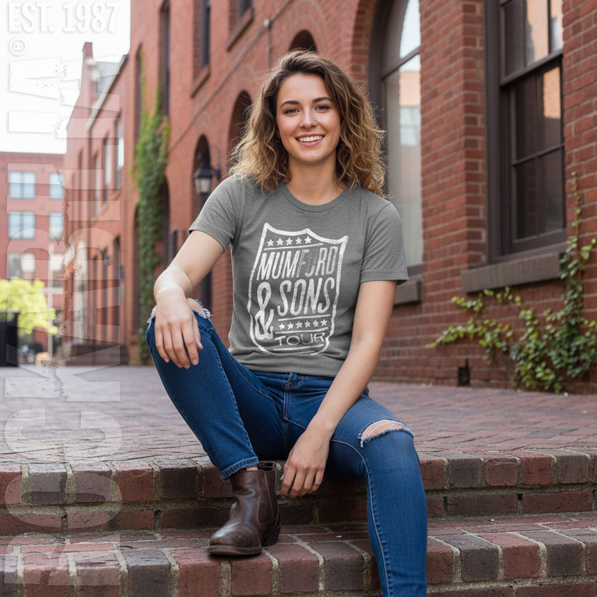 Mumford & Sons Shield Tour Soft Junior Top Alt 2