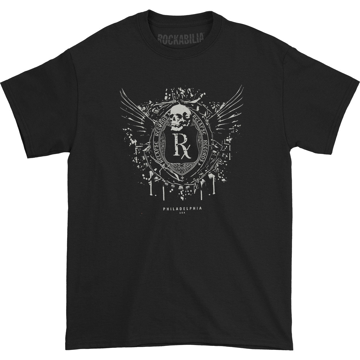 Relapse Records Deathshield T-shirt Front