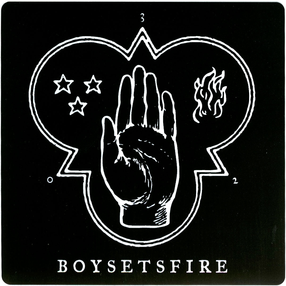 Boy Sets Fire While A Nation Sleeps Sticker