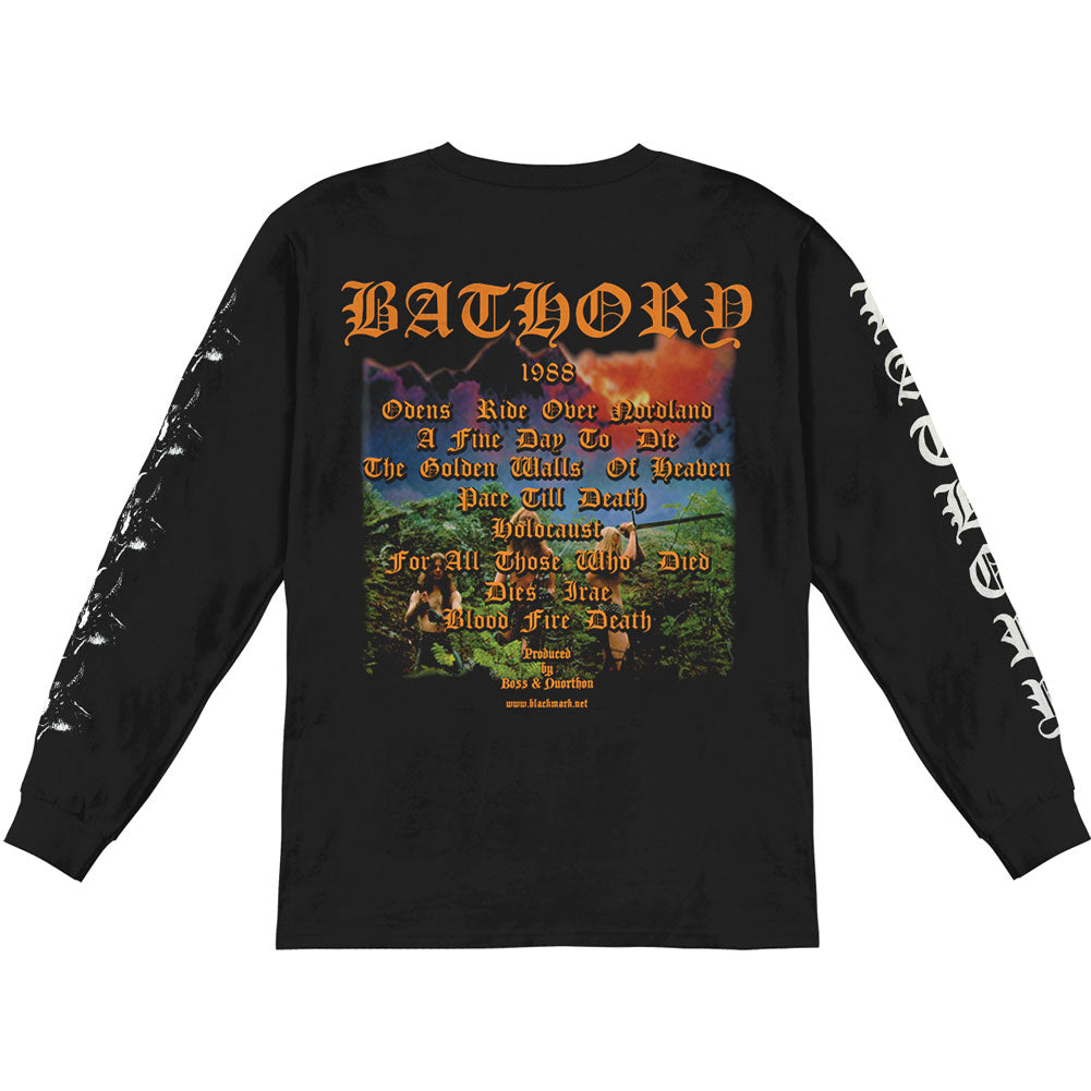 Bathory Blood Fire Death Long Sleeve Back