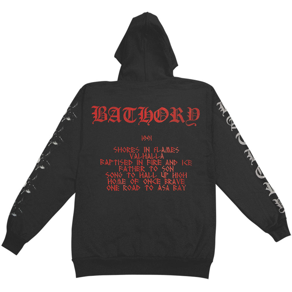 Bathory Hammerheart Hooded Sweatshirt Back