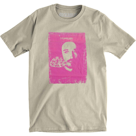 Disappears Magenta Eyes To Mouth Slim Fit T-shirt Front