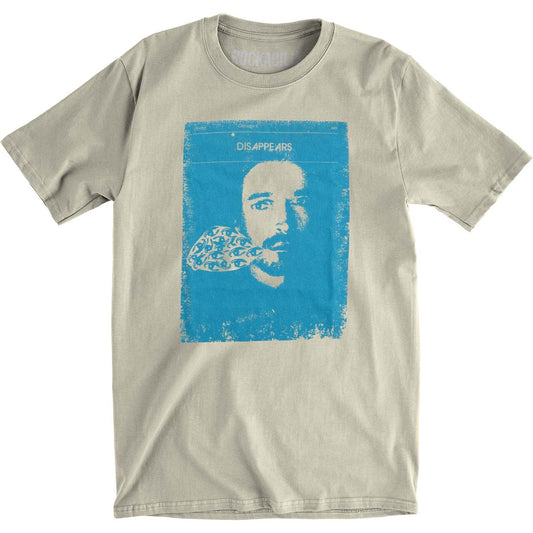 Disappears Cyan Eyes To Mouth Slim Fit T-shirt Front