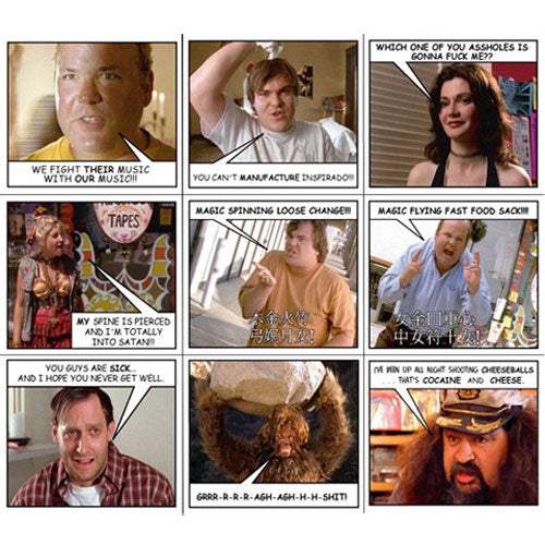 Tenacious D Full Color Sticker Set Sticker Set Front