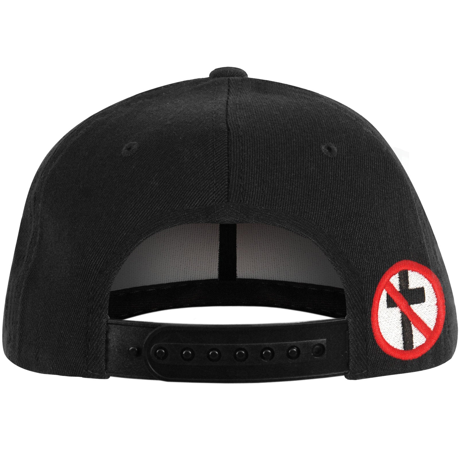 Bad Religion Logo Snapback (Black/Red) Baseball Cap Back