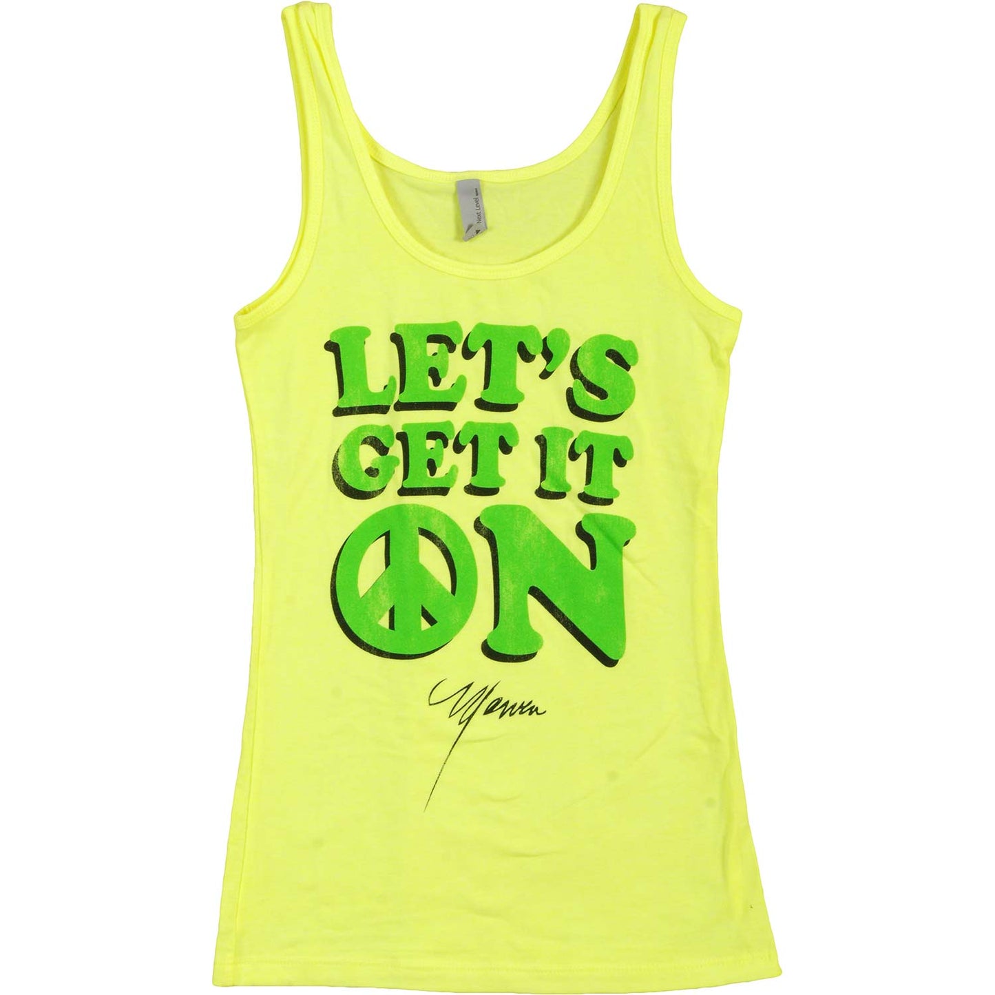 Let's Get It On Neon Tank Top Womens Tank