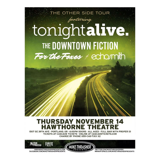 The Other Side Tour Concert Flyer Poster Concert Promo Poster