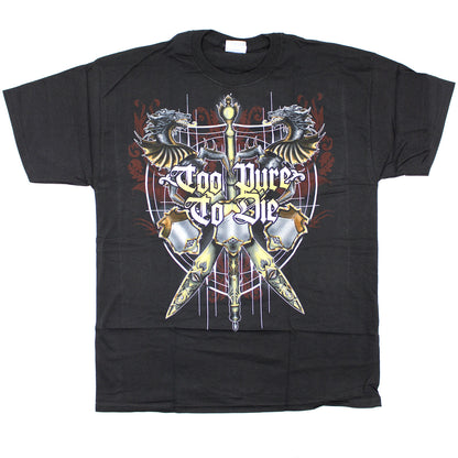 Too Pure To Die Swords T-shirt Front