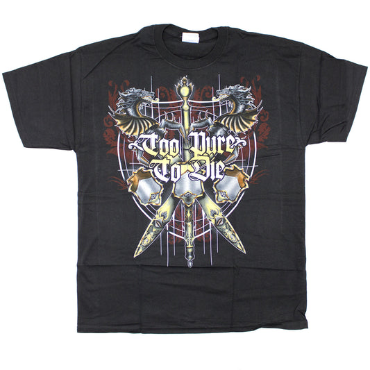 Too Pure To Die Swords T-shirt Front