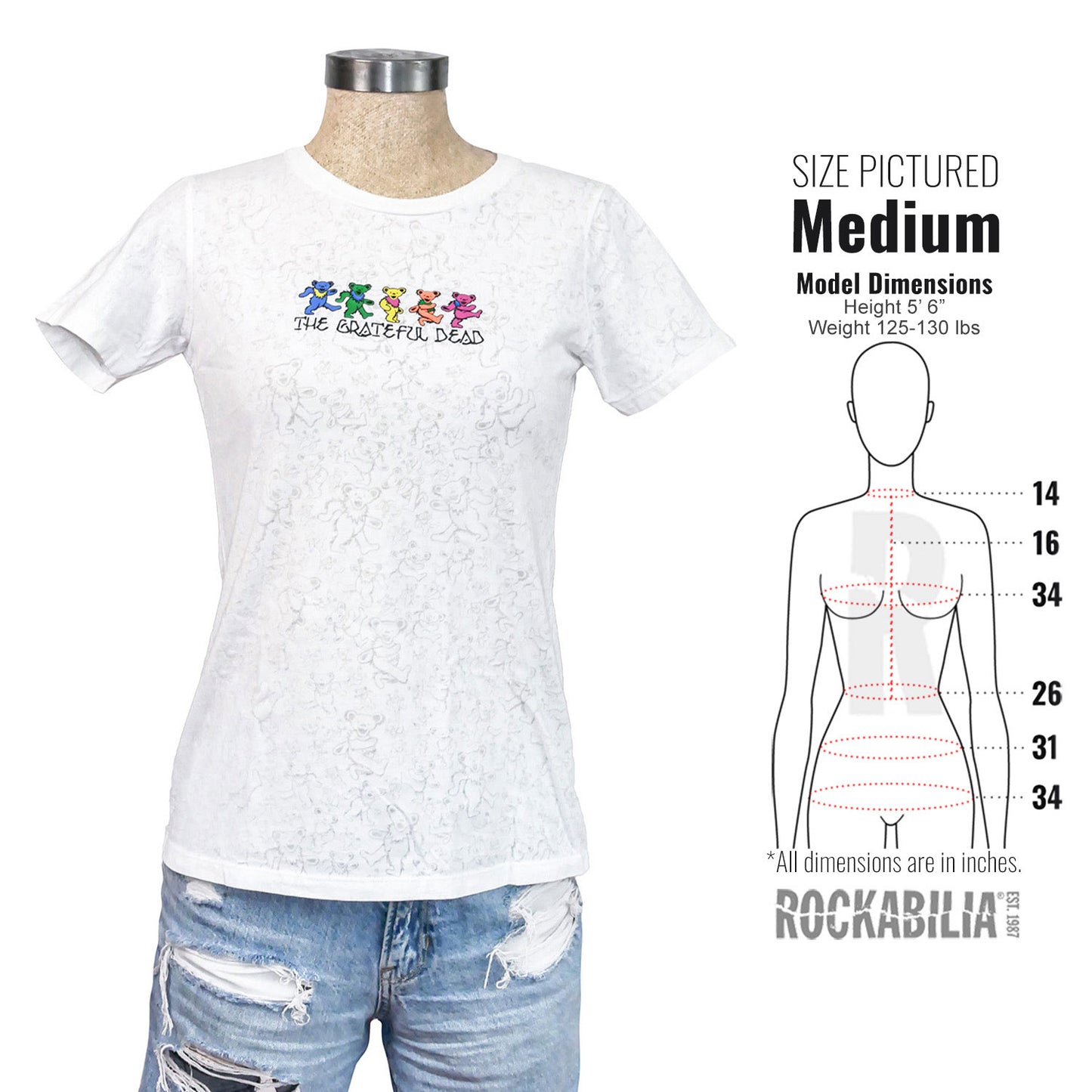 Dancing Bears Burnout Junior Top