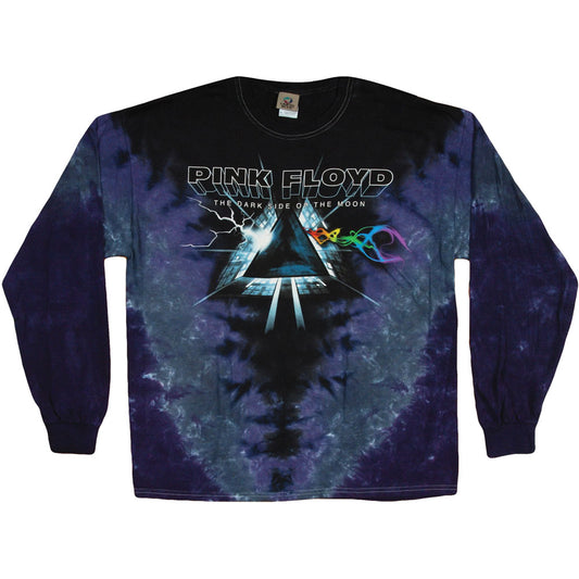Pink Floyd Dark Side Vortex Tie Dye  Long Sleeve Front