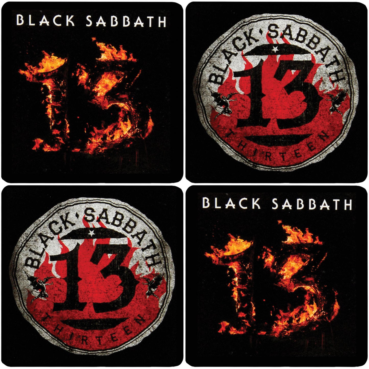 Black Sabbath 13 (Set Of 4) Coaster Set Front
