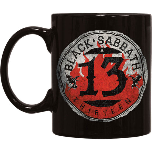 Black Sabbath Flame Coffee Mug Front