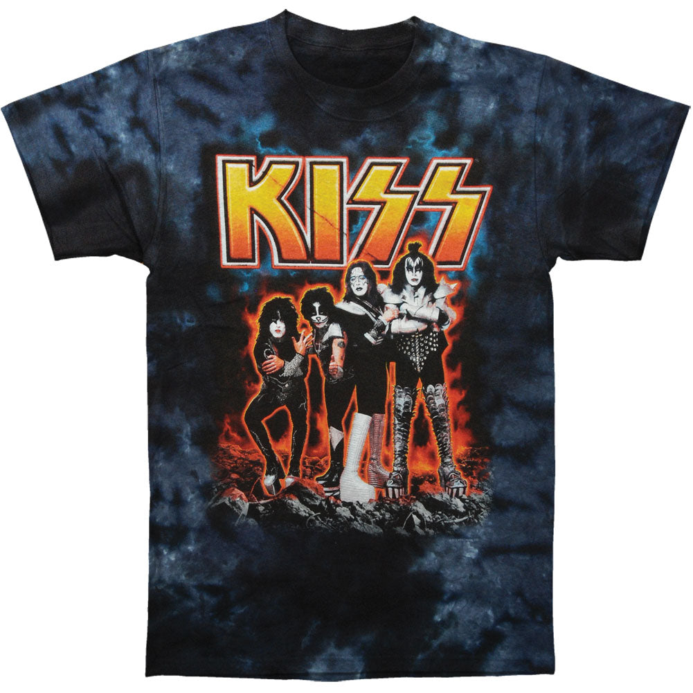 KISS Hotter Than Hell Tie Dye T-shirt Front
