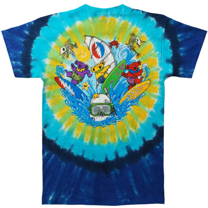 Grateful Dead Beach Bear Bingo Tie Dye T-shirt Back