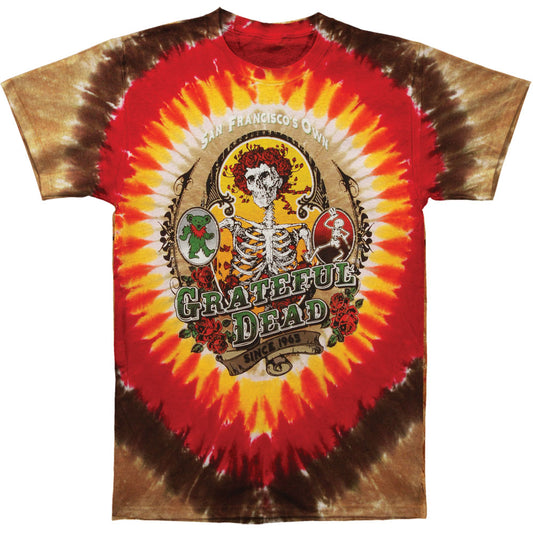 Grateful Dead Bay Area Beloved Tie Dye T-shirt Front
