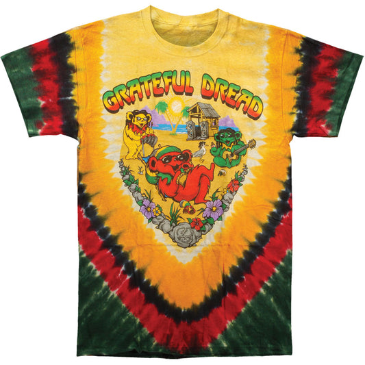 Grateful Dead Positive Vibrations Tie Dye T-shirt Front