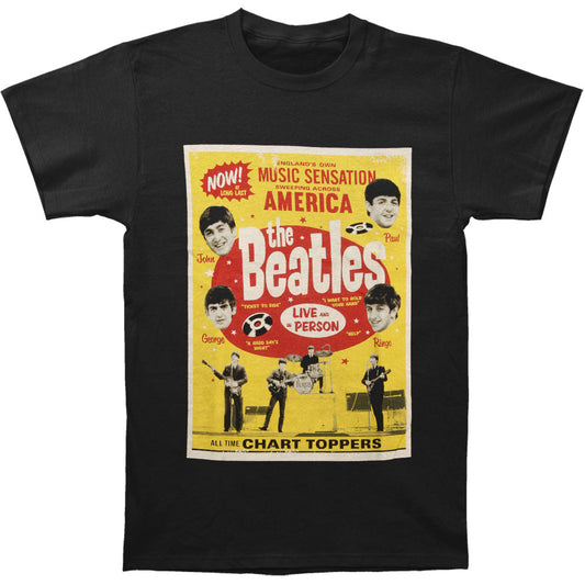 Beatles Chart Toppers Poster T-shirt Front