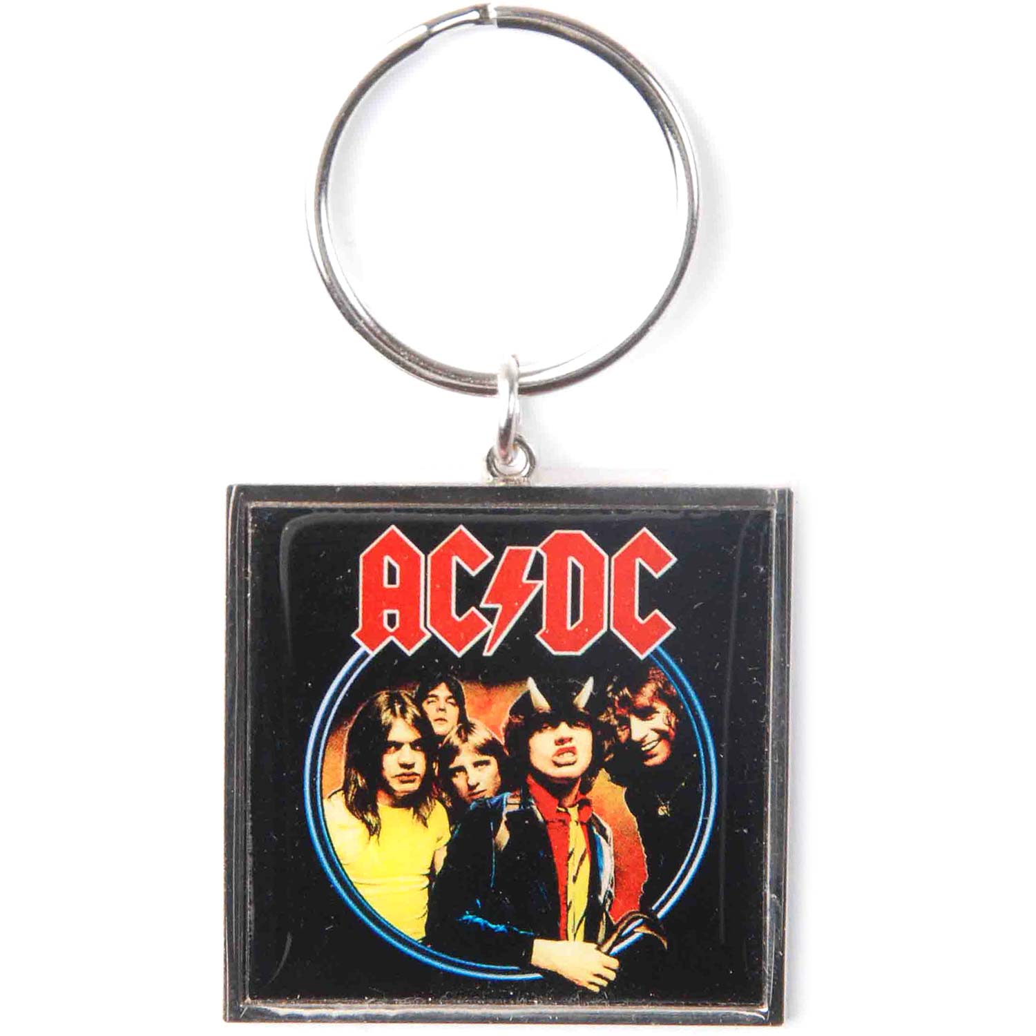 AC/DC Devil Angus Metal Key Chain Front