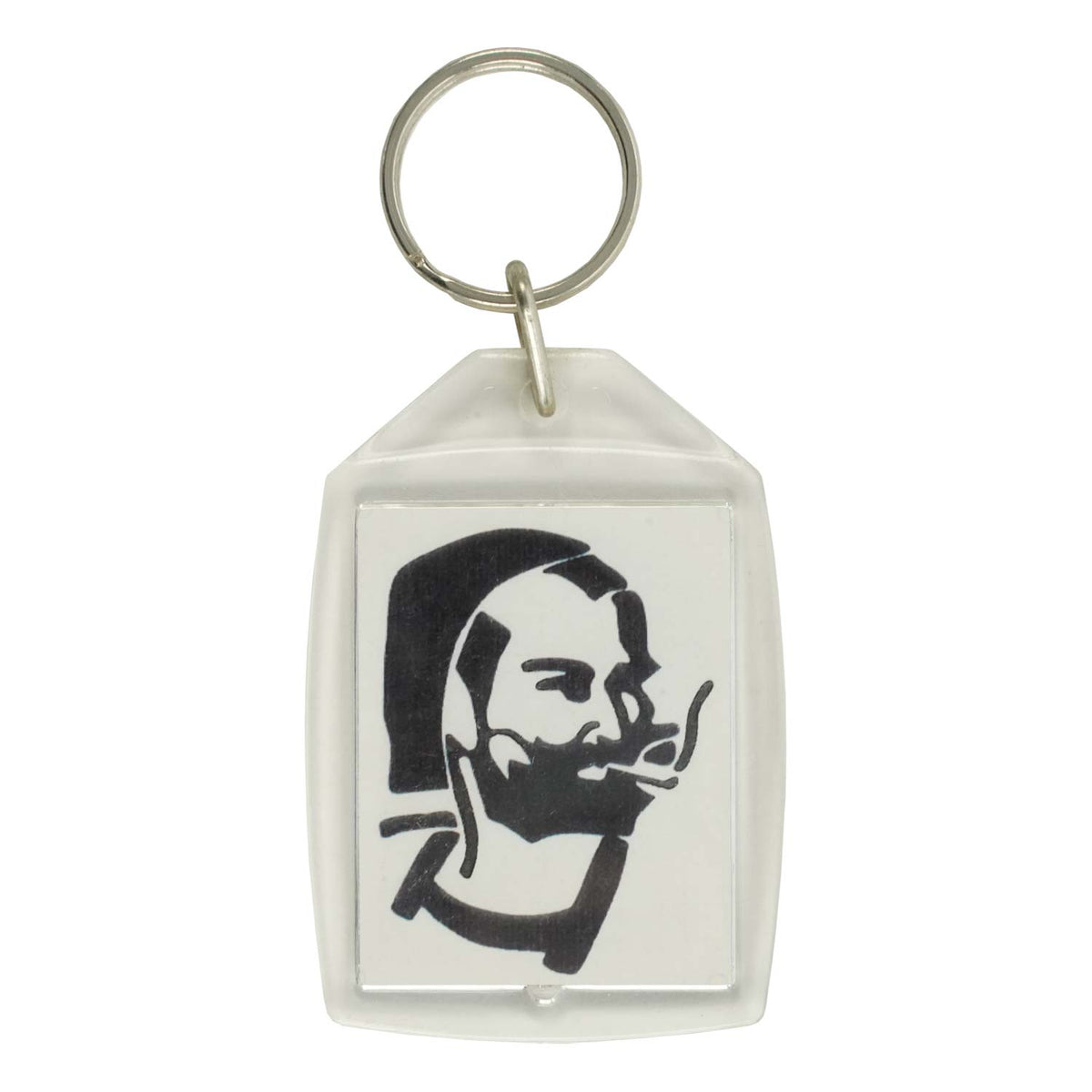 Zig Zag Man Plastic Key Chain Front