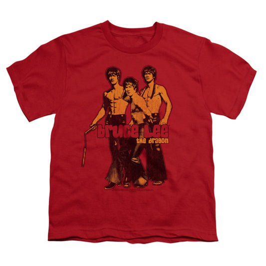 Bruce Lee Nunchucks Youth T-shirt Front
