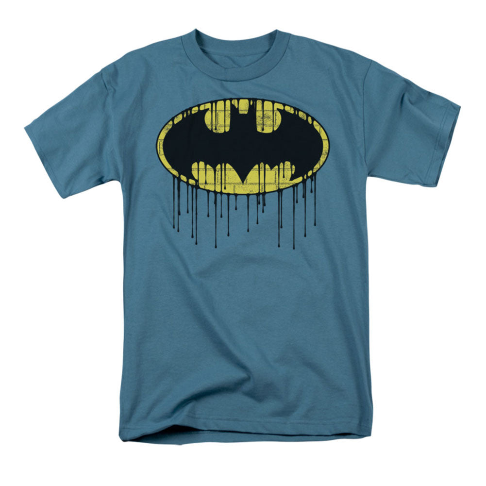 Batman Dripping Brick Wall Shield T-shirt