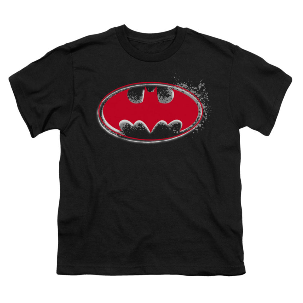 Batman Hardcore Noir Bat Logo Youth T-shirt