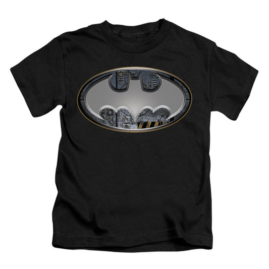 Batman Steel Wall Shield Childrens T-shirt Front