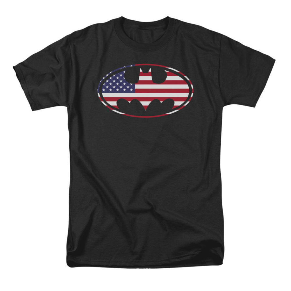 Batman American Flag Oval T-shirt